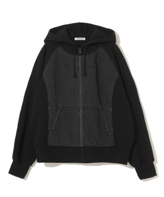 デニムスウェットパーカー