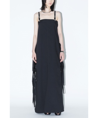 【TOGA PULLA】Twill fringe dress