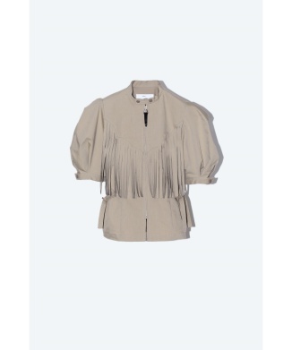【TOGA PULLA】Twill fringe blouse
