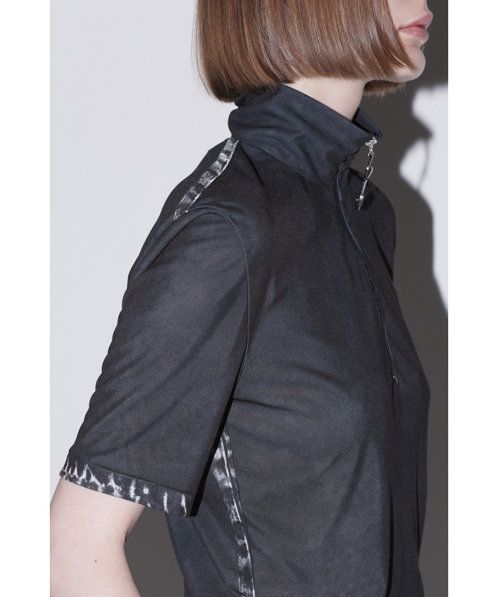 TOGA PULLA / ボトム/34/コットン/BLK/TP91-FF250// 12/5(金)10:00販売開始予定］【TOGA PULLA】Smooth print top(F25DC014