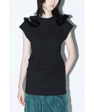 【TOGA PULLA】Double face jersey sleeveless top