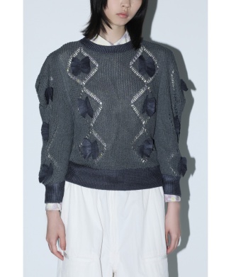 【TOGA PULLA】Motif knit pullover 1