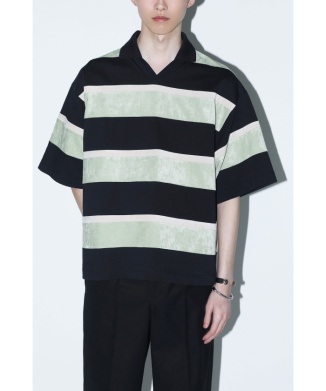 【TOGA VIRILIS】Velvet border jersey S/S