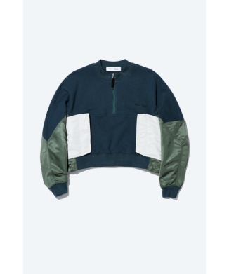 【TOGA TOO】Cotton nylon sweatshirt