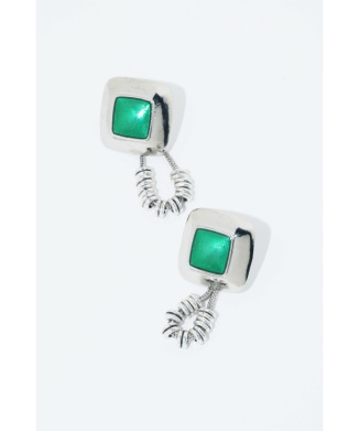 【TOGA TOO】Stone beads pierced earrings