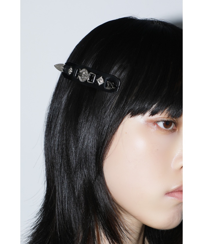 TOGA TOO】Metal leather barrette small(F25DC050)｜阪急百貨店公式