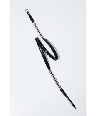 【TOGA TOO】Ring metal narrow belt