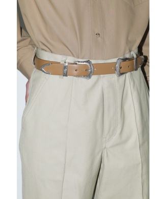 【TOGA TOO】Double buckle wide belt