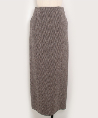 LAMA SHETLAND WOOL TWEED SKIRT