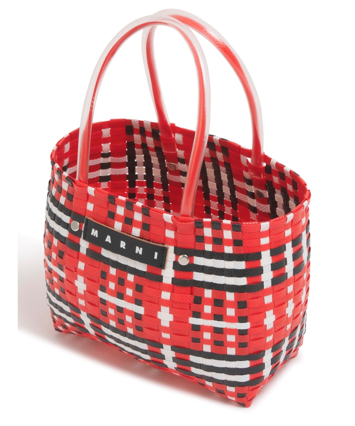 土日値下げ♡新品未使用今季MARNI チェック柄 マイクロバスケット チェックバスケット[25/12/11(木)20:00販売開始](F25DT042)｜阪急