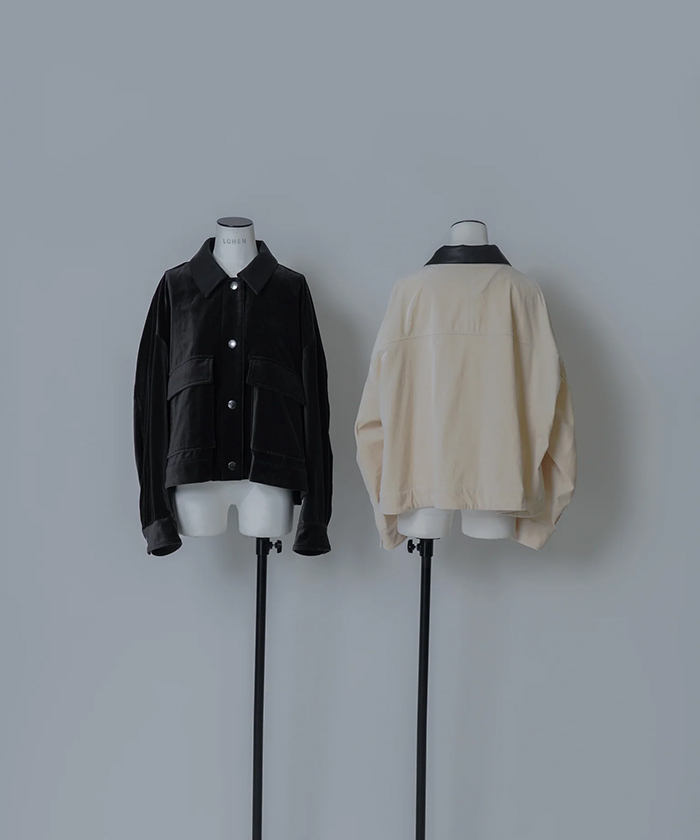 ローヘンlohen velvet shirt blouson ローヘンlohen velvet shirt blouson VELVET SHIRT BLOUSON(F25NB008