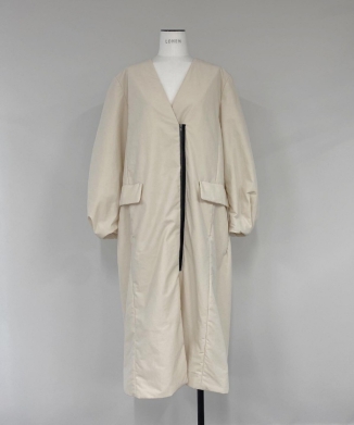 バックタック中綿コート