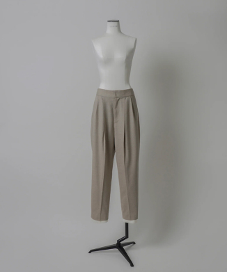 レイヤード2タックパンツ