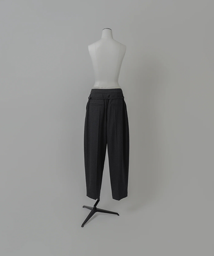 バイカラーカットオフ タックパンツ(F25NB032)｜阪急百貨店公式通販