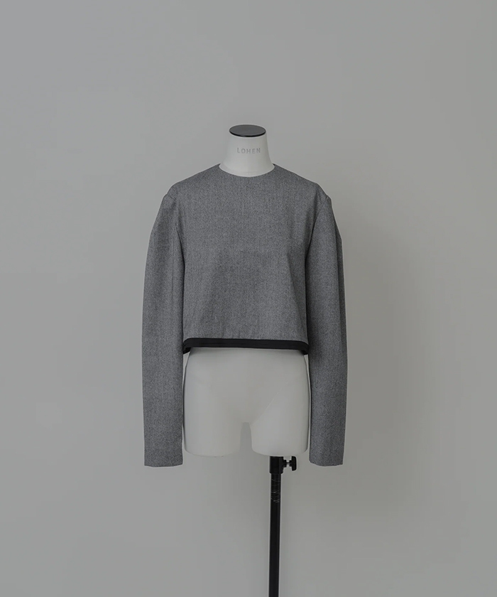 【タグ付き】LOHEN ローヘン　バイカラーカットオフプルオーバー バイカラーカットオフ クロップドプルオーバー(F25NB033)｜阪急百貨店