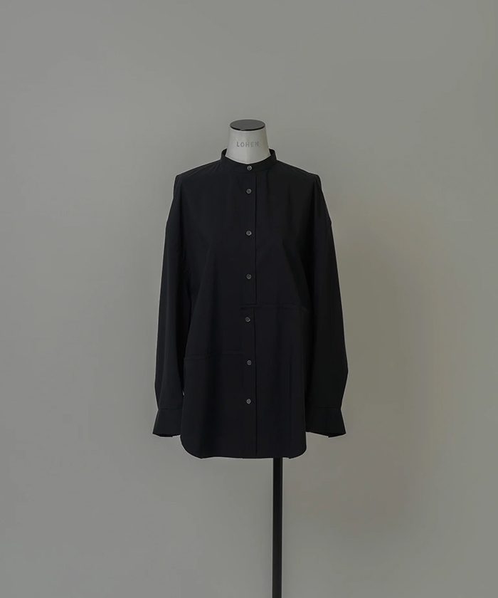 トップス LOHEN BAND COLLAR SLIT SHIRT トップス LOHEN BAND COLLAR SLIT SHIRT 2025SS PRE ORDERORDER】BAND