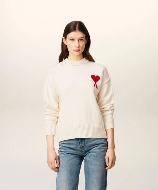 メリノウールフェルトニット セーター