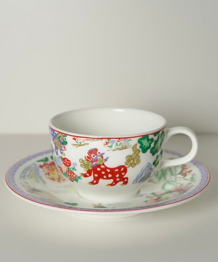 John Derian 三日月ソーサー 13.5 倉庫取り寄せ商品】ヘレンド 牡丹 ラージティーカップ＆ソーサー