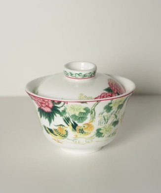 【CASA KEITA】【NIKKO】湯呑(チャッペイ碗＆カバー)(花鳥)