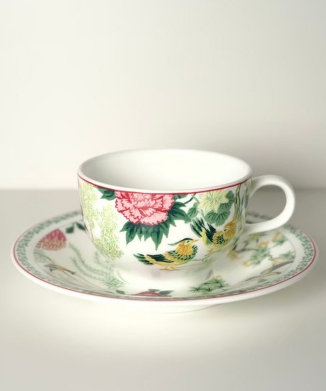 【CASA KEITA】【NIKKO】カップ＆ソーサー(花鳥)