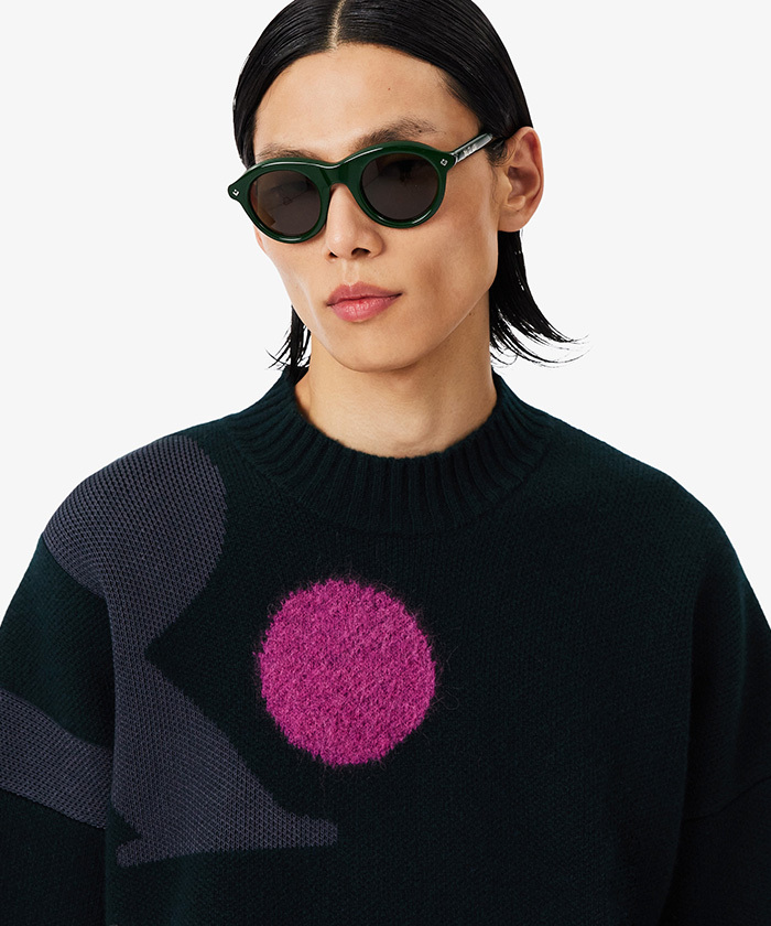 WAAC グラフィックプリント セーター WAAC グラフィックプリント セーター セーター ニット MENS WAACロゴ