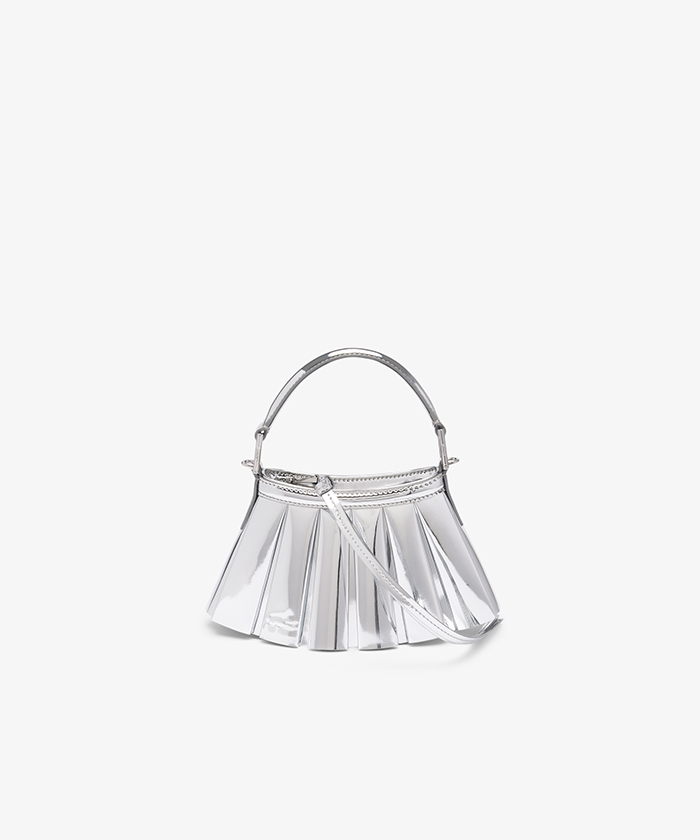 シルバーミラーレザーショルダーバッグ(F25NC026)｜阪急百貨店公式通販