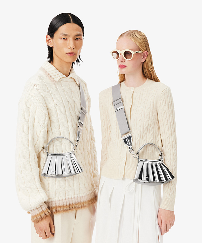 シルバーミラーレザーショルダーバッグ(F25NC026)｜阪急百貨店公式通販