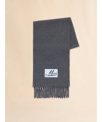 アルパカ混ロングマフラー