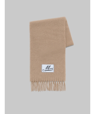 アルパカ混ロングマフラー