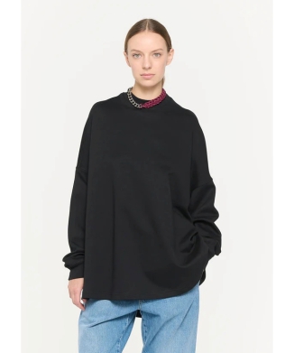 ジャージ オーバーサイズバルーンスリーブスウェットシャツ