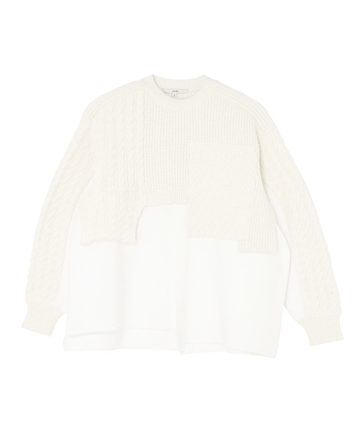 CABLE LAYER KNIT TOP(F25OC018)｜阪急百貨店公式通販サイト｜阪急