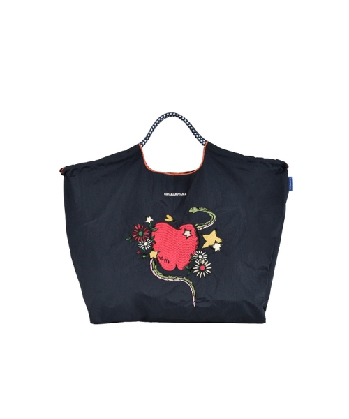 KEITAMARUYAMA Ball&Chain BLUE LABEL エコバッグ(Snake) ネイビー ONE SIZE KEITAMARUYAMA Ball&Chain BLUE LABEL エコバッグ(Snake) ネイビー ONE SIZE