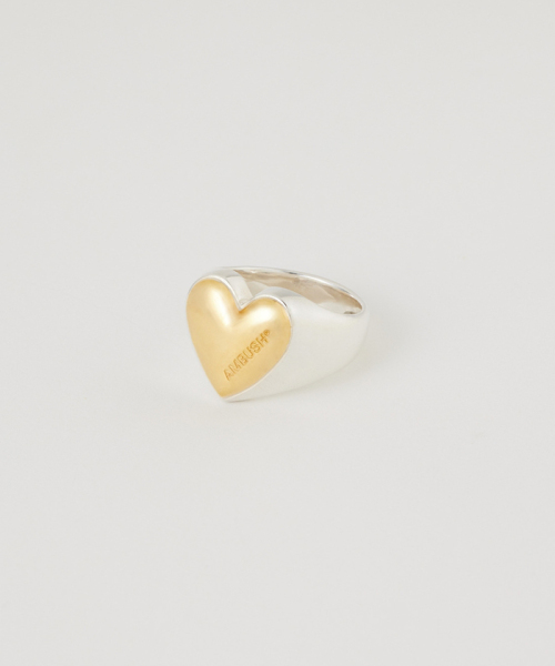 AMBUSH HEART RING Silver XXXS AMBUSH HEART RING Silver XXXS