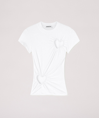 CUT OUT HEARTS T-SHIRT