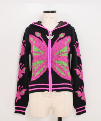Neon Butterfly Cardigan