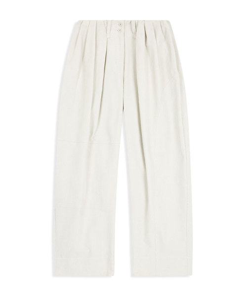 TheOpenProduct CORDUROY FULL GATHER PANTS IVORY S TheOpenProduct CORDUROY FULL GATHER PANTS IVORY S