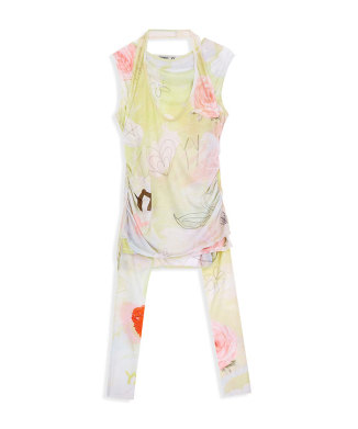 GRAPHIC CONVERTIBLE BOLERO TOP