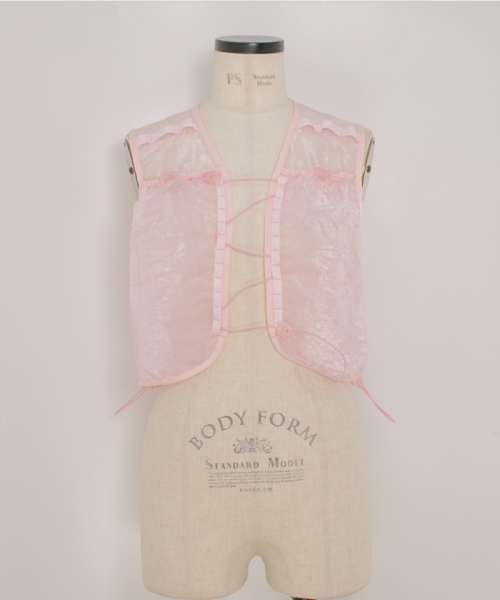 CECILIEBAHNSEN BONA VEST LIQUID MYRTIA BLUSH PINK M/L CECILIEBAHNSEN BONA VEST LIQUID MYRTIA BLUSH PINK M/L