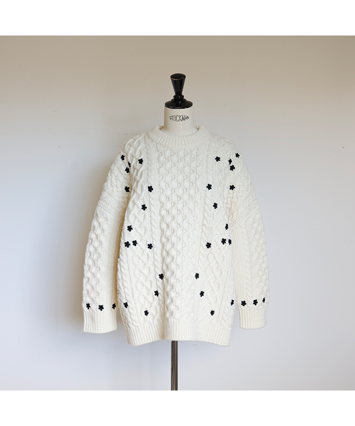 Floral Cable Knit[12月上旬頃お届け予定](F25OT178)｜阪急