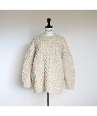 Floral Cable Knit[12月上旬頃お届け予定]