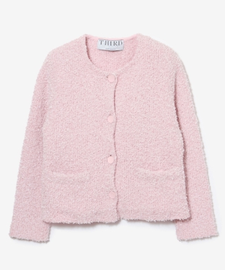 ツィードニットカーディガン