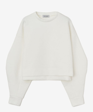 ロゴ刺繍ショートスウェット