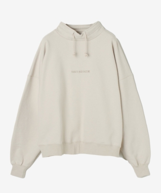 スタンドネックロゴスウェット