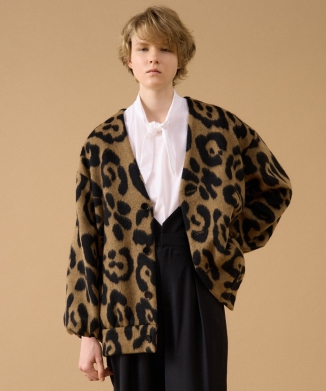 レオパードショートコート