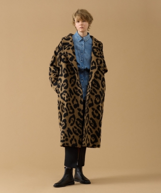 レオパードガウンコート