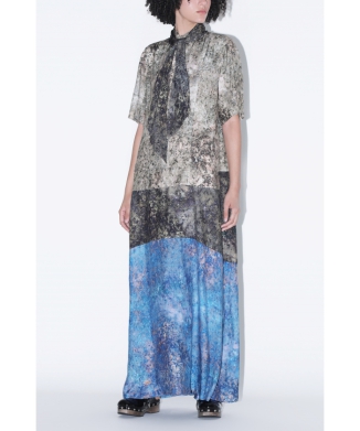 【TOGA PULLA】Rayon print dress