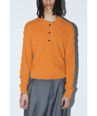 ［1/9(金)10:00販売開始予定］【TOGA VIRILIS】Checkred knit polo shirt