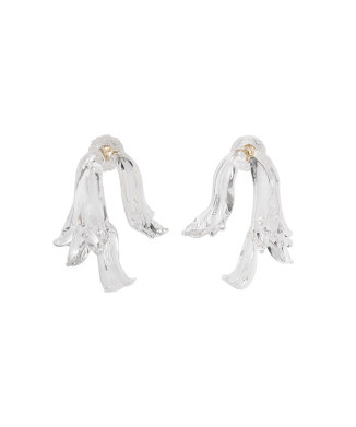 Floral Motif Handcrafted Glass Earring