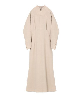 Tucked Waist Flared Dress