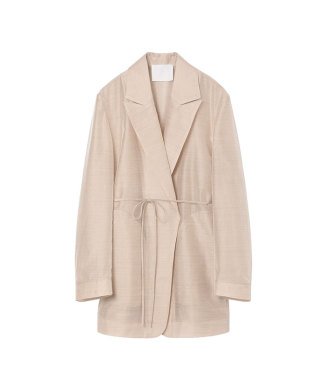 Triacetate Polyester Collarless Jacket(F241S020)｜阪急百貨店公式